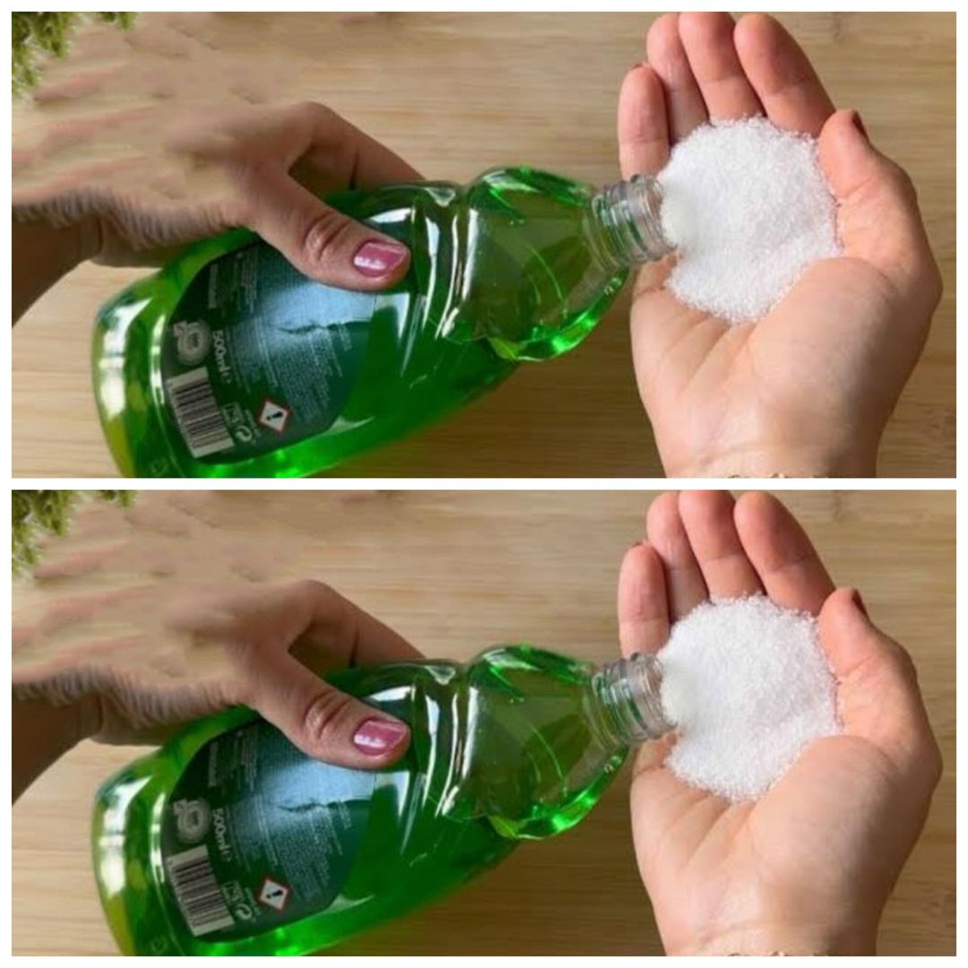 Mix detergent with SALT. You won’t believe the incredible result