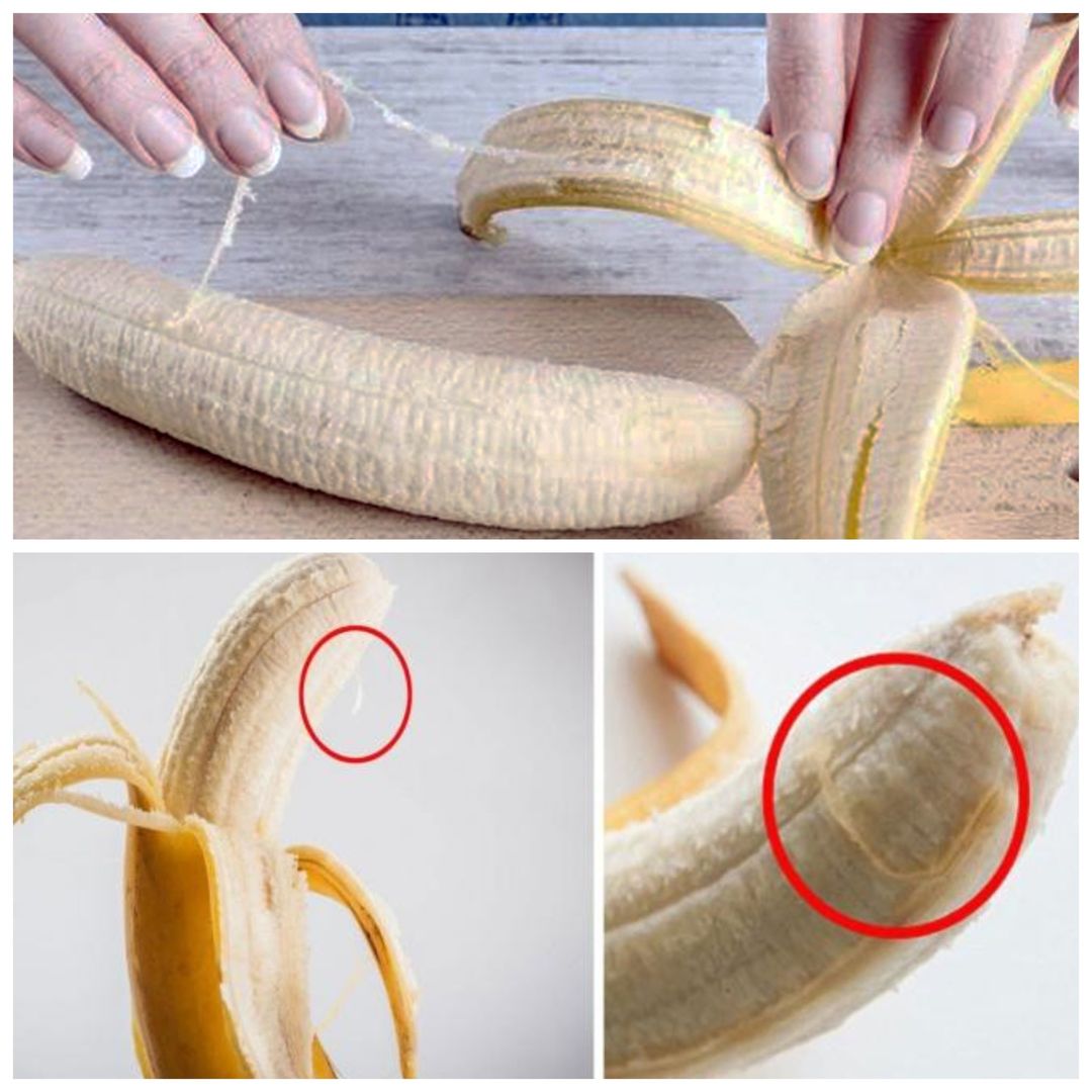 These little strings on the bananas are for this purpose.