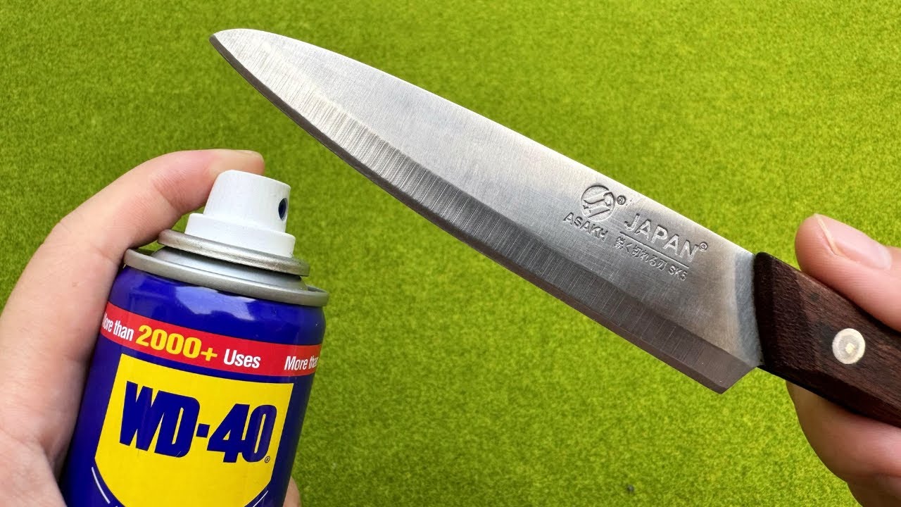 Sharpen Your Knife Like a Razor in 1 Minute with This Tool: WD-40