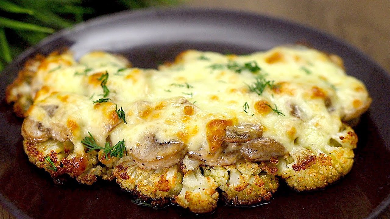 Delight Your Taste Buds with Cauliflower Steak and Mushrooms: A Simple and Delicious Recipe!