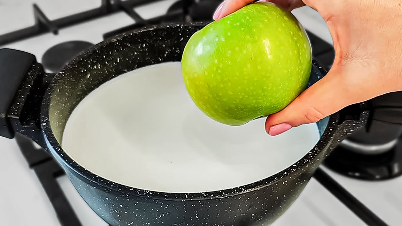 A Delightful Surprise: Apple and Boiling Milk, a Quick 5-Minute Recipe