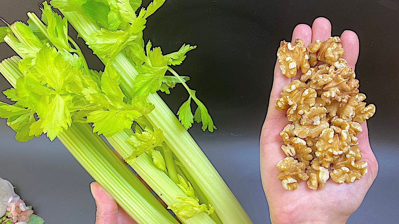 The World’s Favorite No-Oven Snack: Celery and Walnut Delight